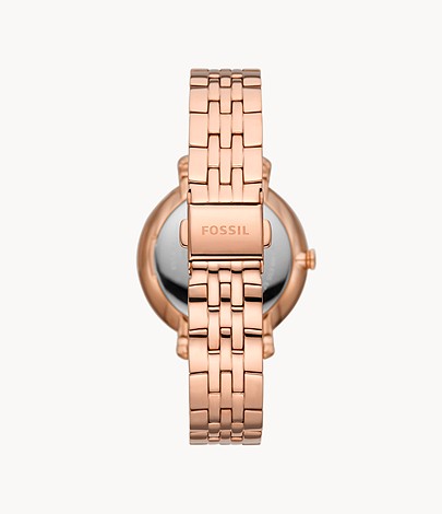 Jacqueline Sun Moon Multifunction Rose Gold-Tone Stainless Steel Watch Main Image