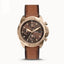 FOSSIL FS5857 MEN'S BRONSON CHRONOGRAPH MEDIUM BROWN ECO LEATHER WATCH
