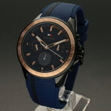 ommy Hilfiger 1791860 Aiden Navy MultiDial Stainless Steel Case Navy Silicone Strap Men's Watch