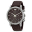 Emporio Armani Men’s Chronograph Quartz Leather Strap Brown Dial 41mm Watch AR1734