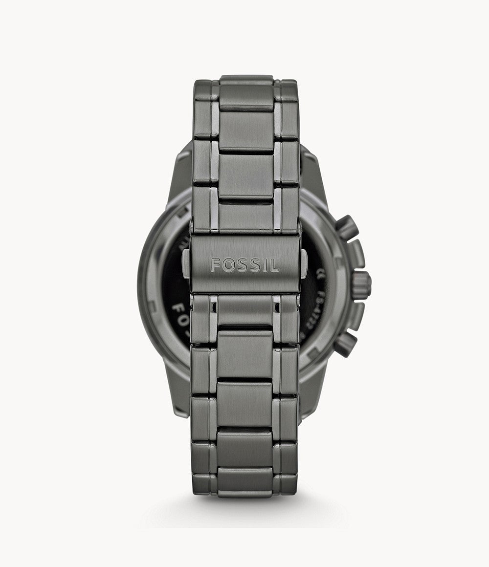 Fossil Men’s Chronograph Quartz Stainless Steel Black Dial 45mm Watch FS4721