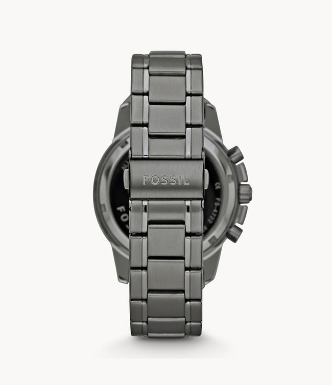 Fossil Men’s Chronograph Quartz Stainless Steel Black Dial 45mm Watch FS4721 Main Image