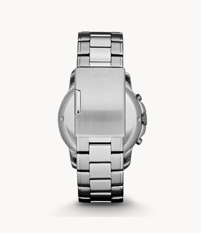 Fossil Men’s Chronograph Quartz Stainless Steel Black Dial 44mm Watch FS4736 Main Image