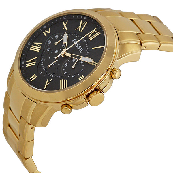 Fossil Men’s Chronograph Quartz Stainless Steel Black Dial 44mm Watch FS4815