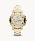 FOSSIL Dean Chronograph Champagne Dial Gold-tone Men's Watch FS4867