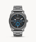 Fossil Men’s Chronograph Quartz Stainless Steel Black Dial 45mm Watch FS4931