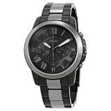 Fossil Men’s Quartz Stainless Steel Black Dial 44mm Watch FS5269