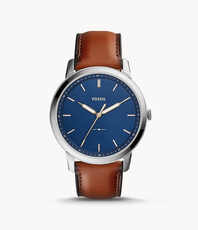 Fossil Men's Minimalist Stainless Steel Slim Casual Watch (Model: FS5304) Hover Image
