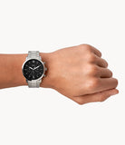 Fossil Men’s Chronograph Quartz Stainless Steel Black Dial 44mm Watch FS5384