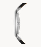 Fossil Men’s Quartz Leather Strap Black Dial 44mm Watch FS5398