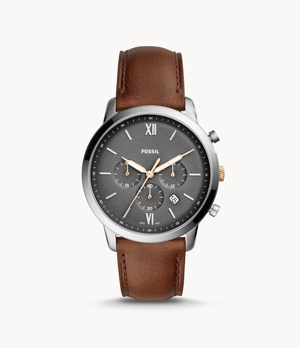 Neutra Chronograph Light Brown Leather Watch (Model: FS5408)