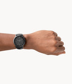 Neutra Chronograph Black Leather Watch (Model: FS5503)