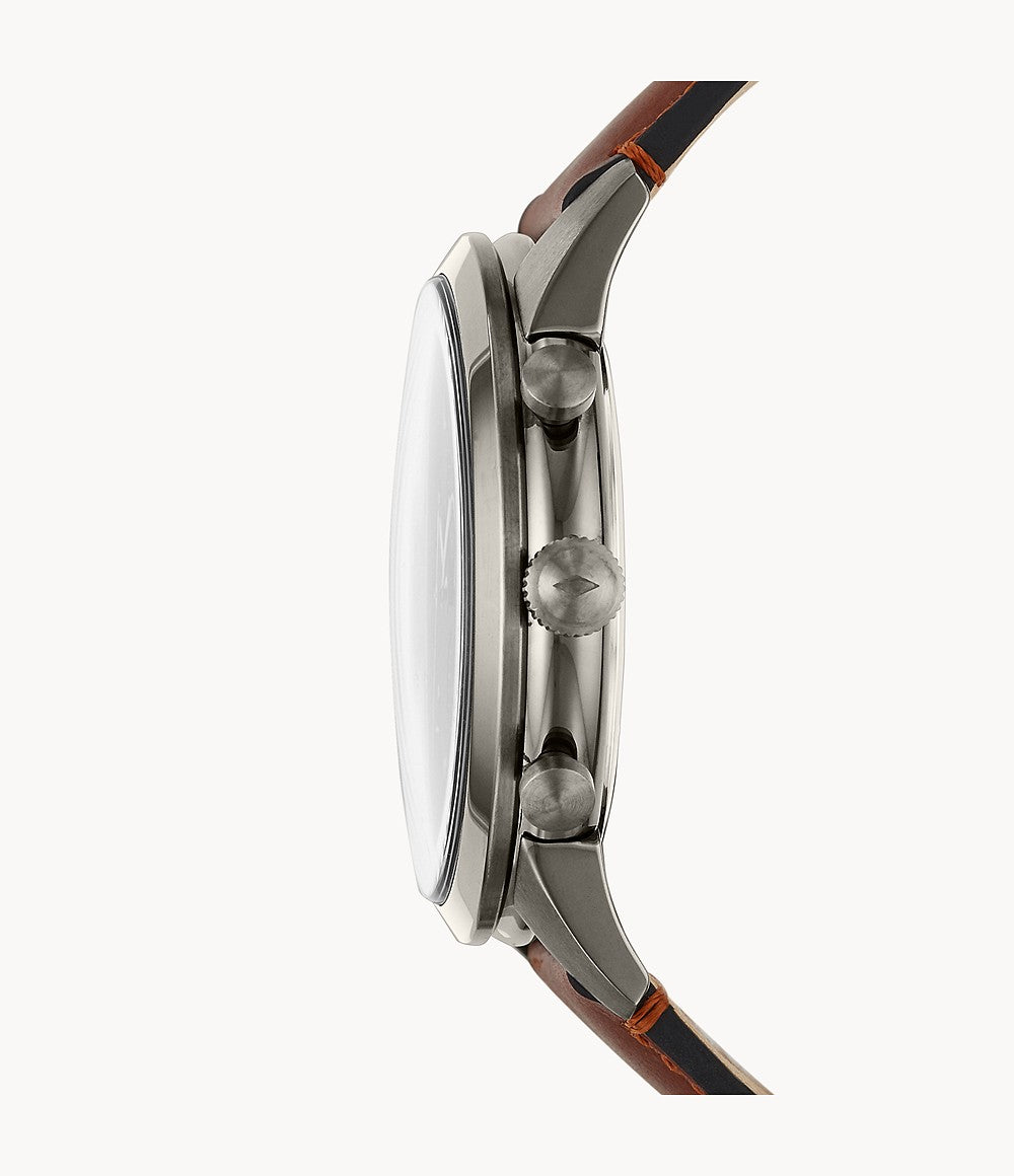 Townsman Chronograph Amber Leather Watch (Model: FS5522)