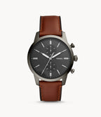 Townsman Chronograph Amber Leather Watch (Model: FS5522)