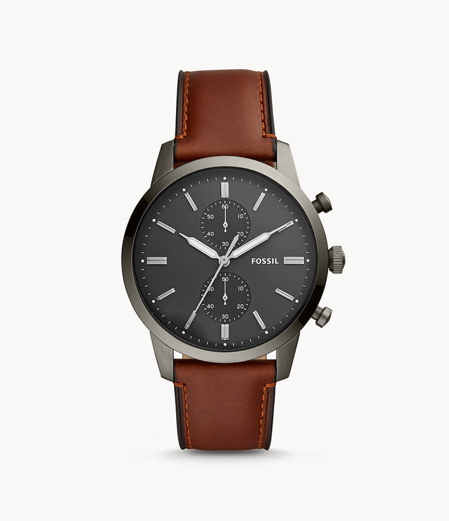 Townsman Chronograph Amber Leather Watch (Model: FS5522) Hover Image