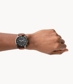 Townsman Chronograph Amber Leather Watch (Model: FS5522)