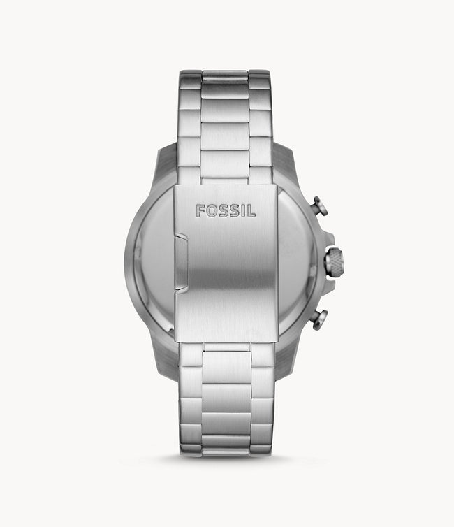 Fossil Men’s Chronograph Quartz Stainless Steel Blue Dial 46mm Watch FS5604 Main Image