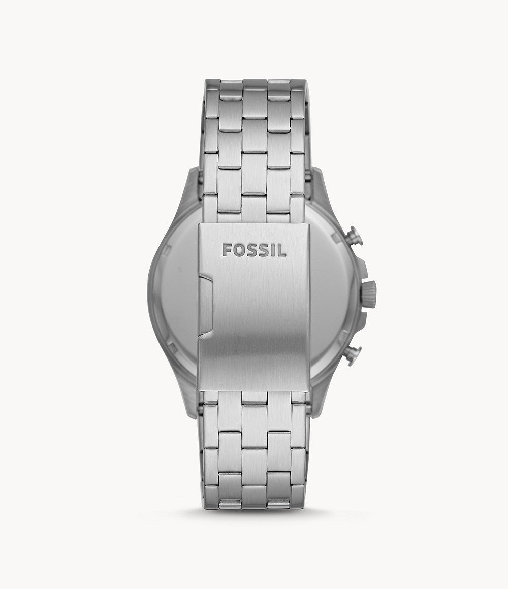 Fossil Men’s Chronograph Quartz Stainless Steel Blue Dial 46mm Watch FS5605