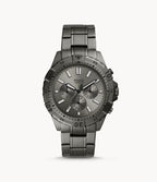 Fossil Garrett Chronograph Smoke Stainless Steel Men's Watch Fs5621