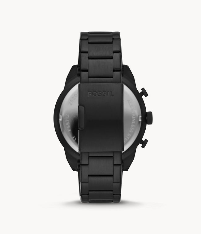 Fossil Men’s Chronograph Quartz Stainless Steel Black Dial 50mm Watch FS5712 Main Image