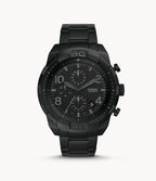 Fossil Men’s Chronograph Quartz Stainless Steel Black Dial 50mm Watch FS5712