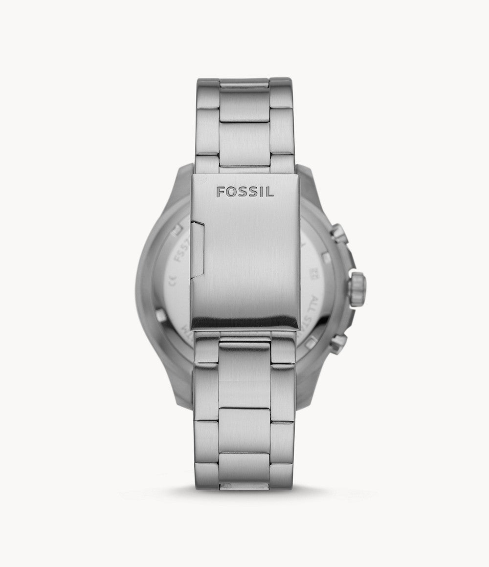 Fossil Men’s Chronograph Quartz Stainless Steel Blue Dial 46mm Watch FS5724