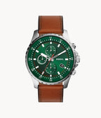 Fossil Dillinger Chronograph Luggage Leather Watch FS5734