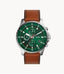 Fossil Dillinger Chronograph Luggage Leather Watch FS5734