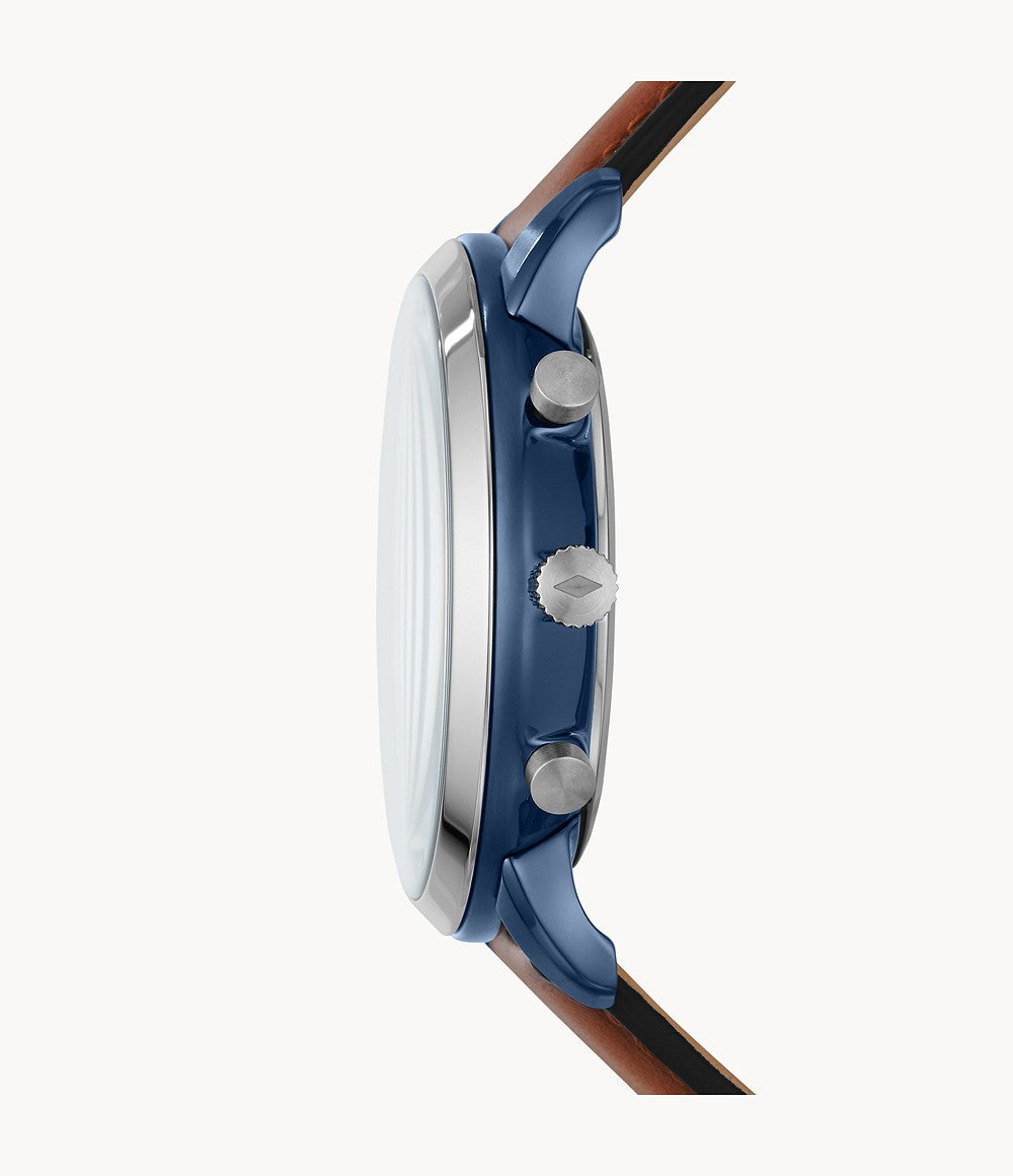 Neutra Chronograph Luggage Leather Watch (Model: FS5791)