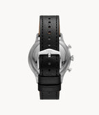 ossil FS5806 Retro Pilot Chronograph Black Eco Leather Analog Men's Dress Watch