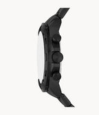 Fossil Bronson Black Stainless Steel Black Dial Chronograph Quartz Watch for Gents – FS5853