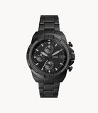 Fossil Bronson Black Stainless Steel Black Dial Chronograph Quartz Watch for Gents – FS5853