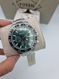 Fossil Men’s Chronograph Quartz Stainless Steel Green Dial 45mm Watch BQ2492
