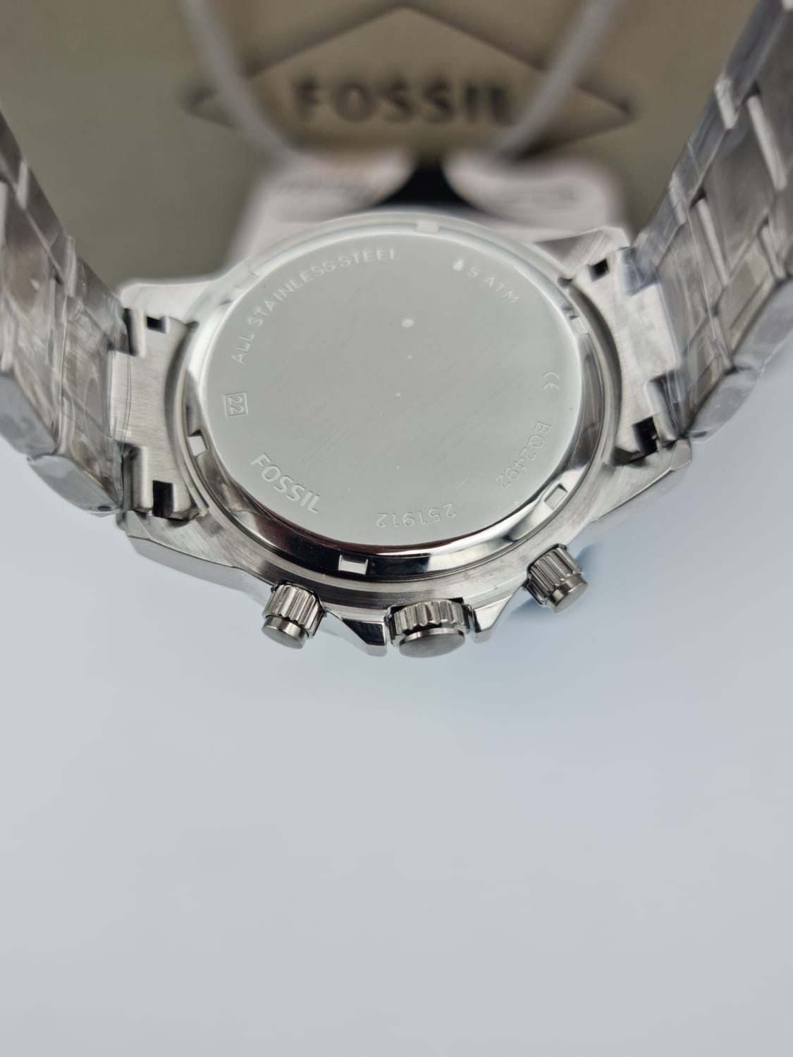 Fossil Men’s Chronograph Quartz Stainless Steel Green Dial 45mm Watch BQ2492