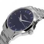 Gucci Men’s Analog Quartz Stainless Steel Blue Dial 38mm Watch YA126440