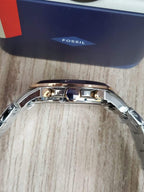 Fossil Men’s FS5024 Grant Chronograph Two-Tone Rose and Silver Stainless Steel Watch