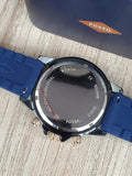 Fossil Bannon Multifunction Blue Silicone Watch BQ2498