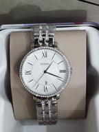 FOSSIL Jacqueline Silver Dial Stainless Steel Ladies Watch ES3545