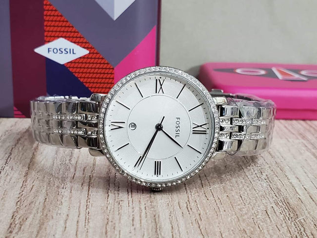 FOSSIL Jacqueline Silver Dial Stainless Steel Ladies Watch ES3545 Main Image