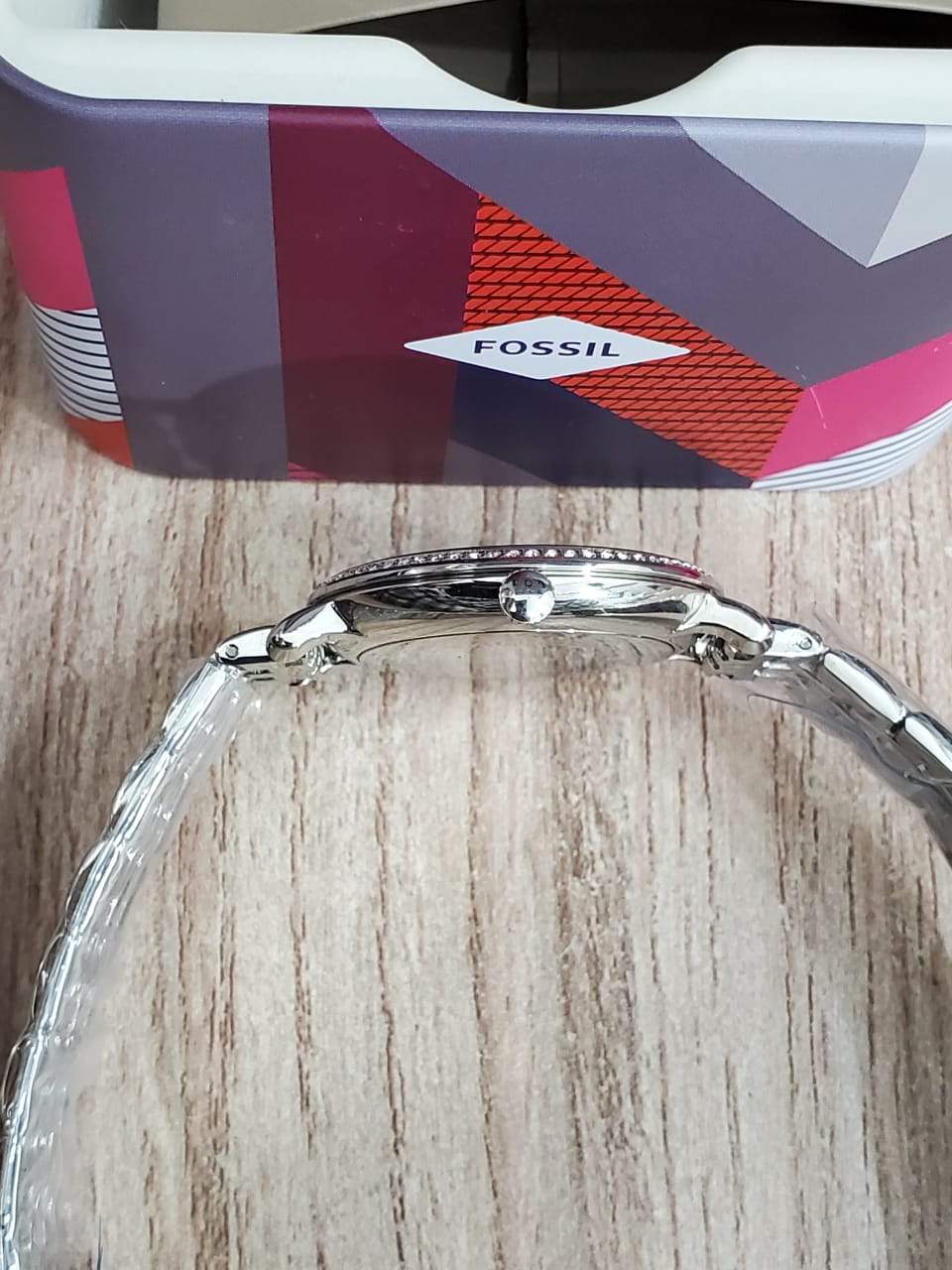 FOSSIL Jacqueline Silver Dial Stainless Steel Ladies Watch ES3545