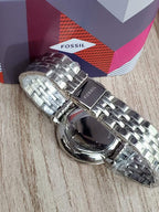 FOSSIL Jacqueline Silver Dial Stainless Steel Ladies Watch ES3545