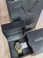 MOVADO Museum Classic Black Dial Yellow PVD Men’s Watch 0606997