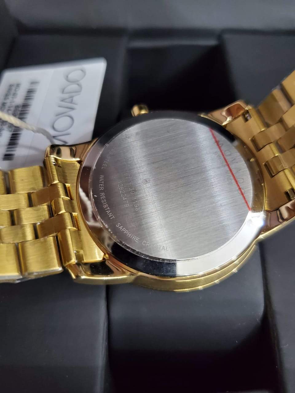 MOVADO Museum Classic Black Dial Yellow PVD Men’s Watch 0606997