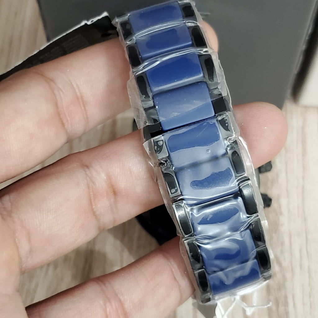 Emporio Armani Blue Dial Stainless Steel Men's Watch AR70001
