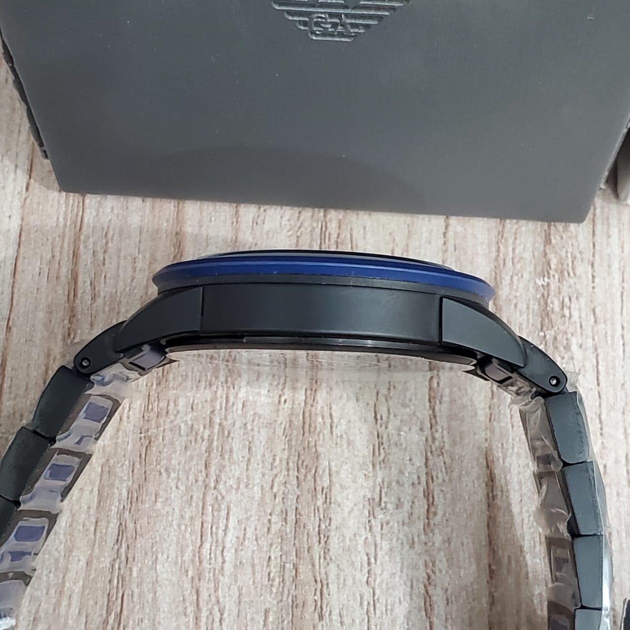 Emporio Armani Blue Dial Stainless Steel Men's Watch AR70001