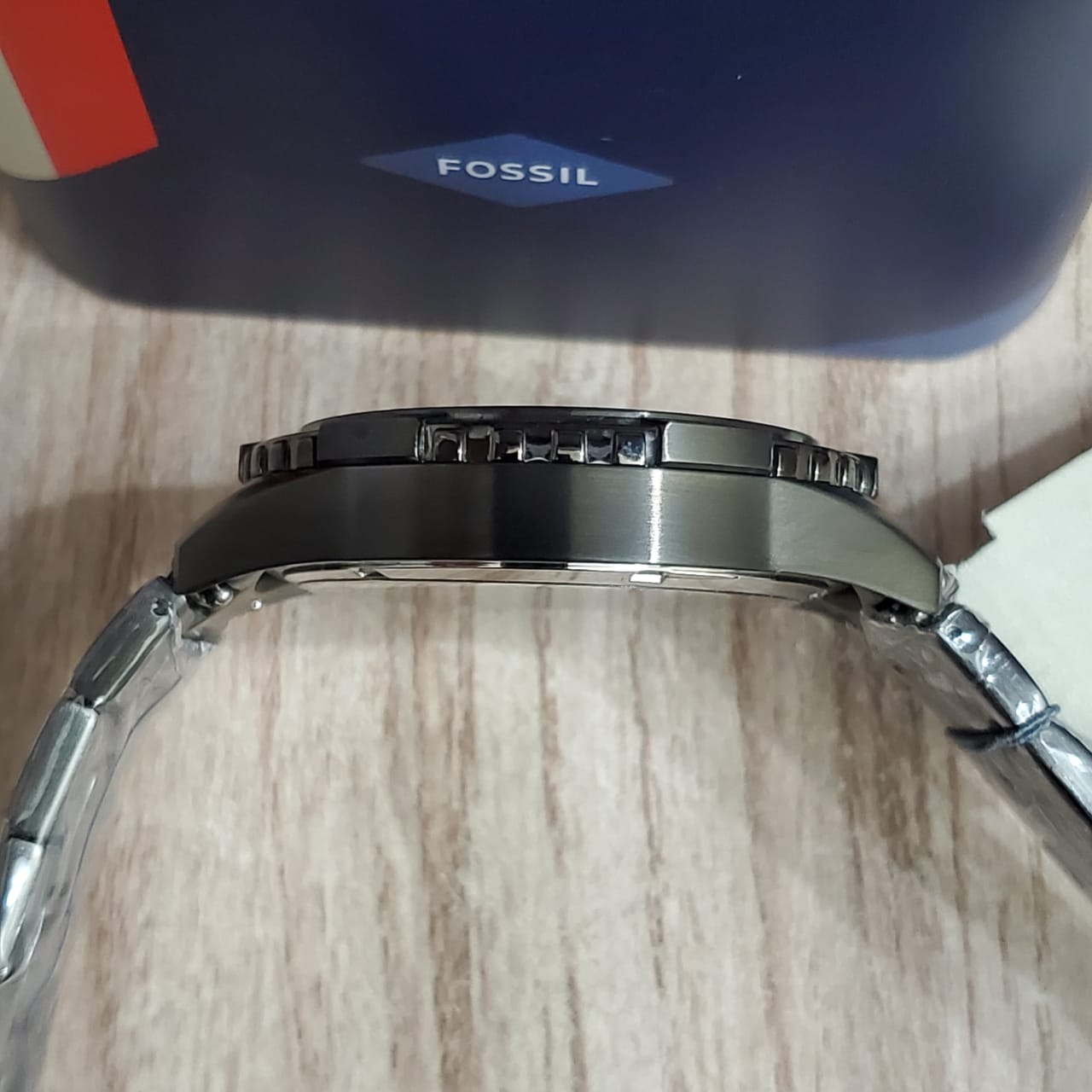 Fossil Garrett Chronograph Smoke Stainless Steel Men's Watch Fs5621