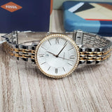 Fossil Two-tone Stainless Steel Quartz Ladies Watch ES3634