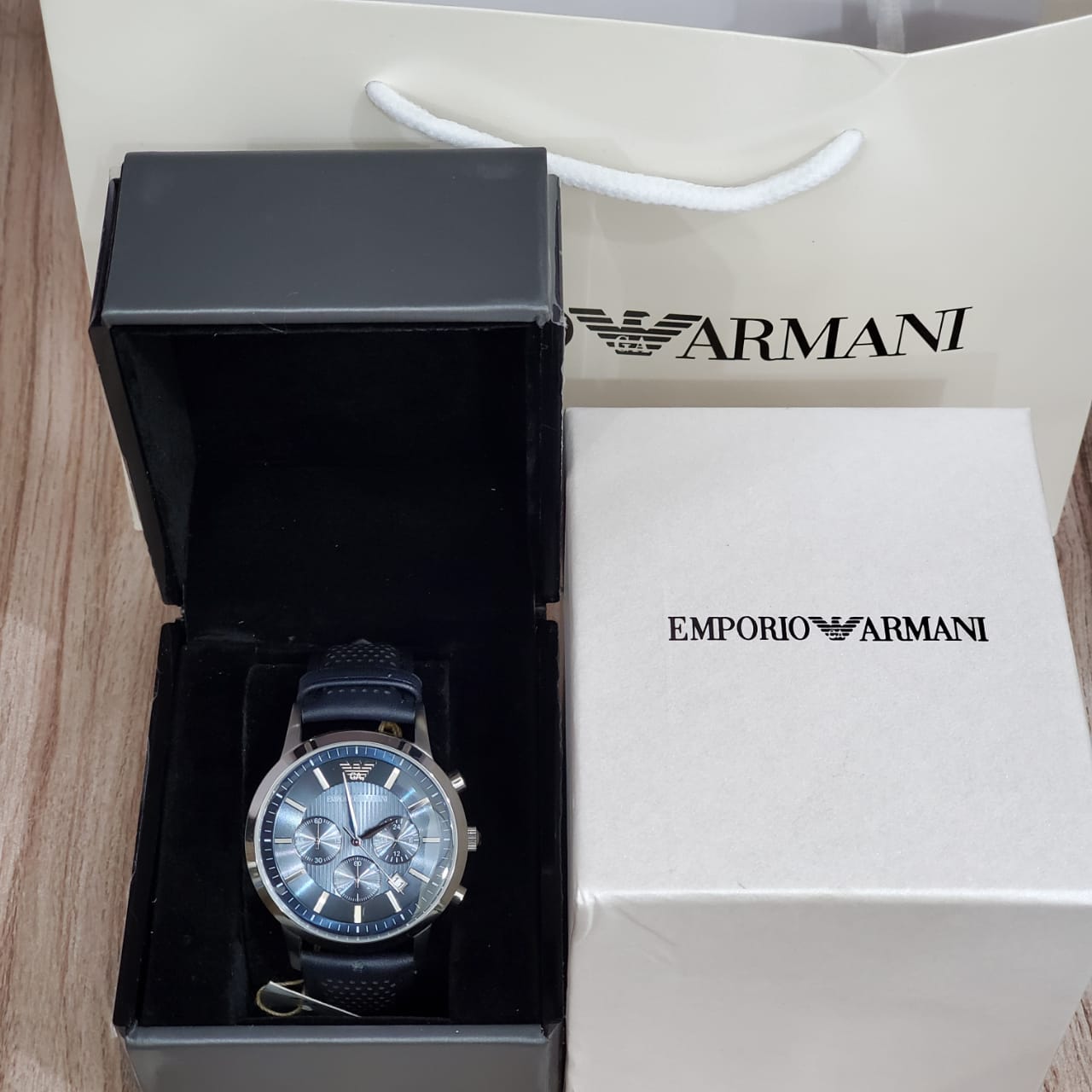 EMPORIO ARMANIClassic Chronograph Blue Dial Men's Watch AR2473