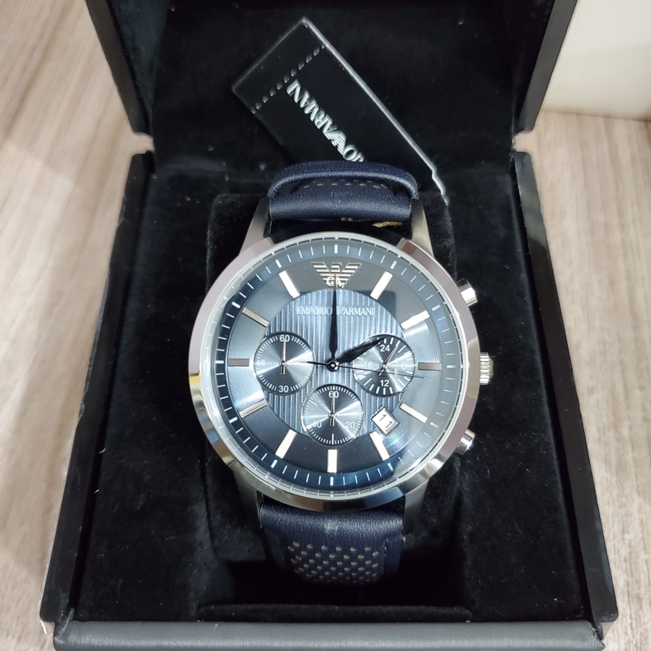 EMPORIO ARMANIClassic Chronograph Blue Dial Men's Watch AR2473