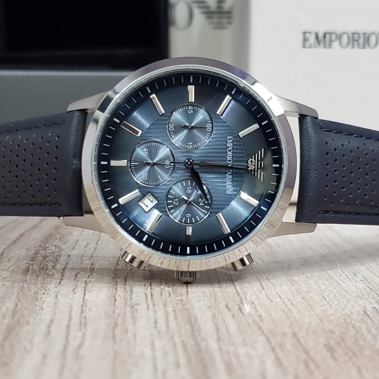 EMPORIO ARMANIClassic Chronograph Blue Dial Men's Watch AR2473